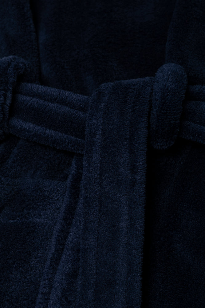 Fleece Gown Navy