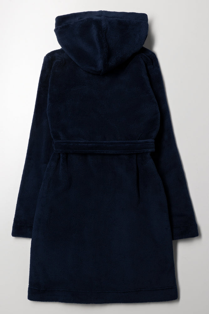 Fleece Gown Navy (2)