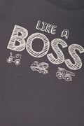 2 Pack Like A Boss T-Shirts Grey And Natural (1)