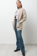 Mid Length Cardigan Natural (1)