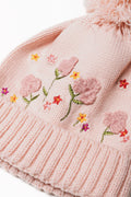 Floral Beanie Light Pink (1)