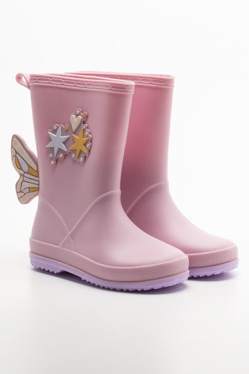 Butterfly Rainboots Pink