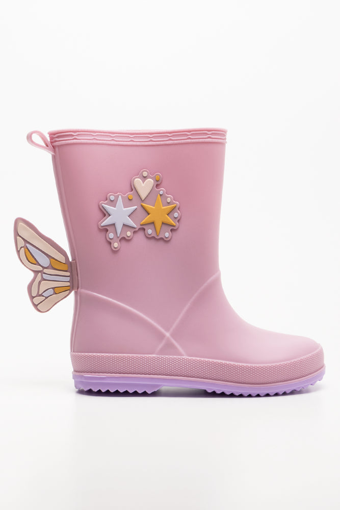 Butterfly Rainboots Pink