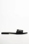 Weave Mule Sandal Black (1)