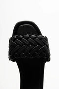 Weave Mule Sandal Black (4)