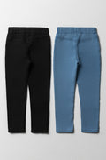2 Pack Jeggings Blue And Black (3)