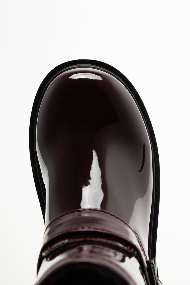 Star Double Strap Boots Burgundy (4)