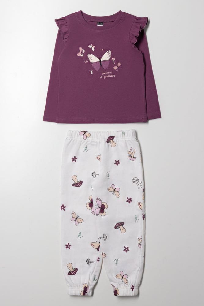 Butterfly Pyjamas Purple
