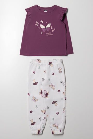 Butterfly Pyjamas Purple