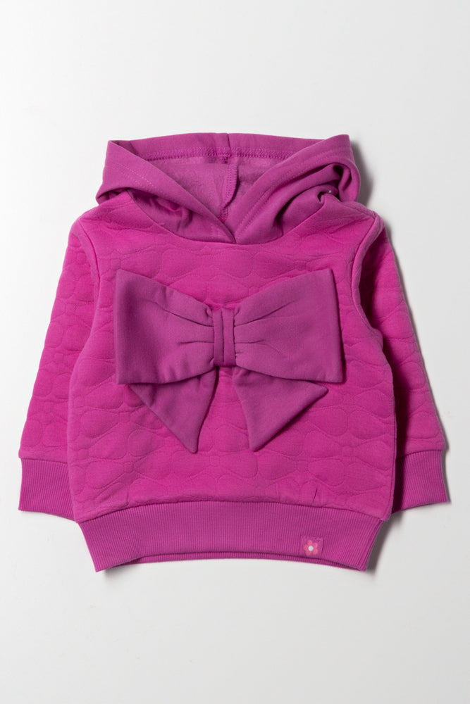Bow Hoodie Purple