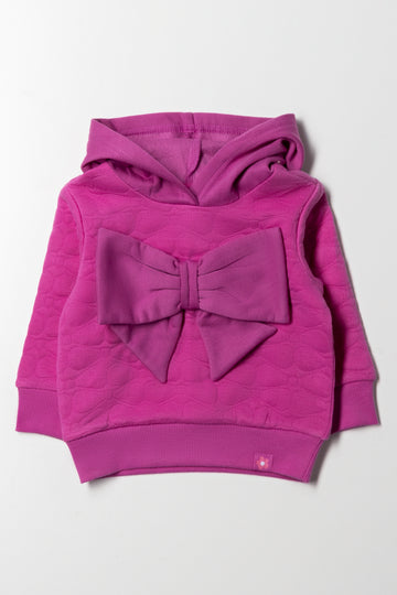 Bow Hoodie Purple