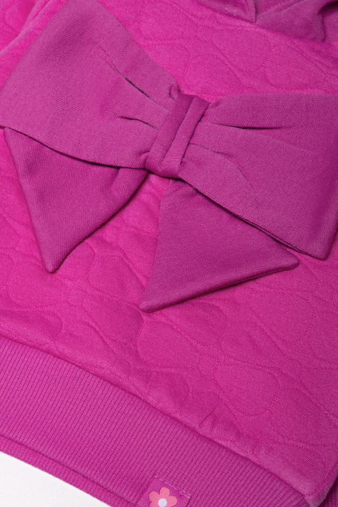 Bow Hoodie Purple