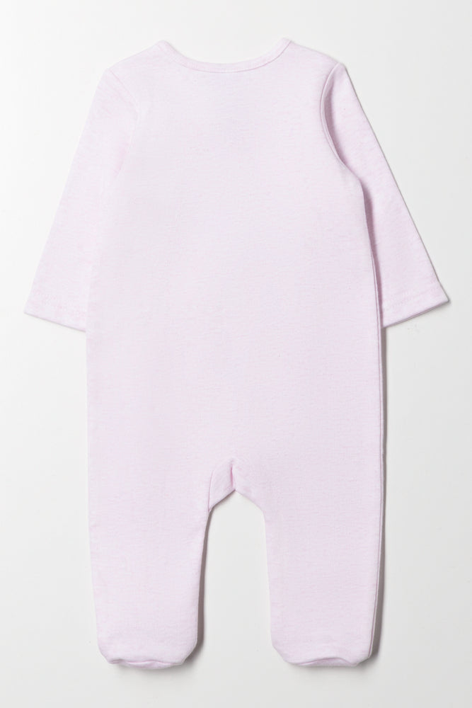 Flower Babygrow Pink (2)