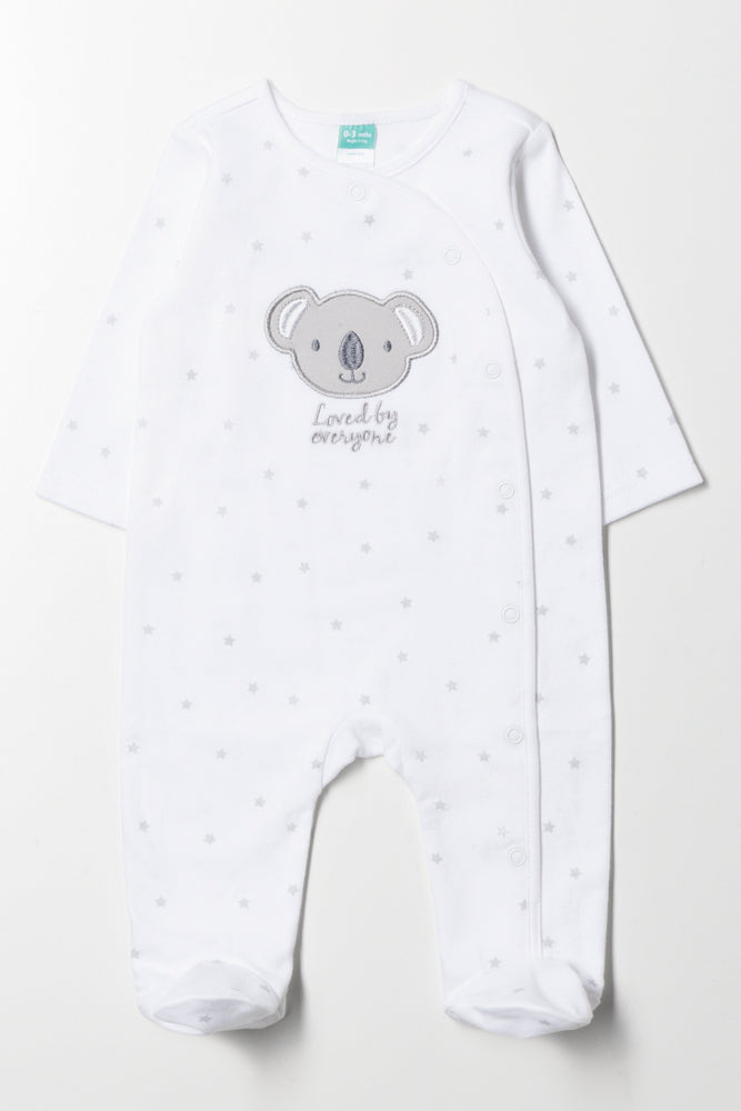 Koala Babygrow White