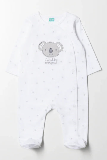 Koala Babygrow White