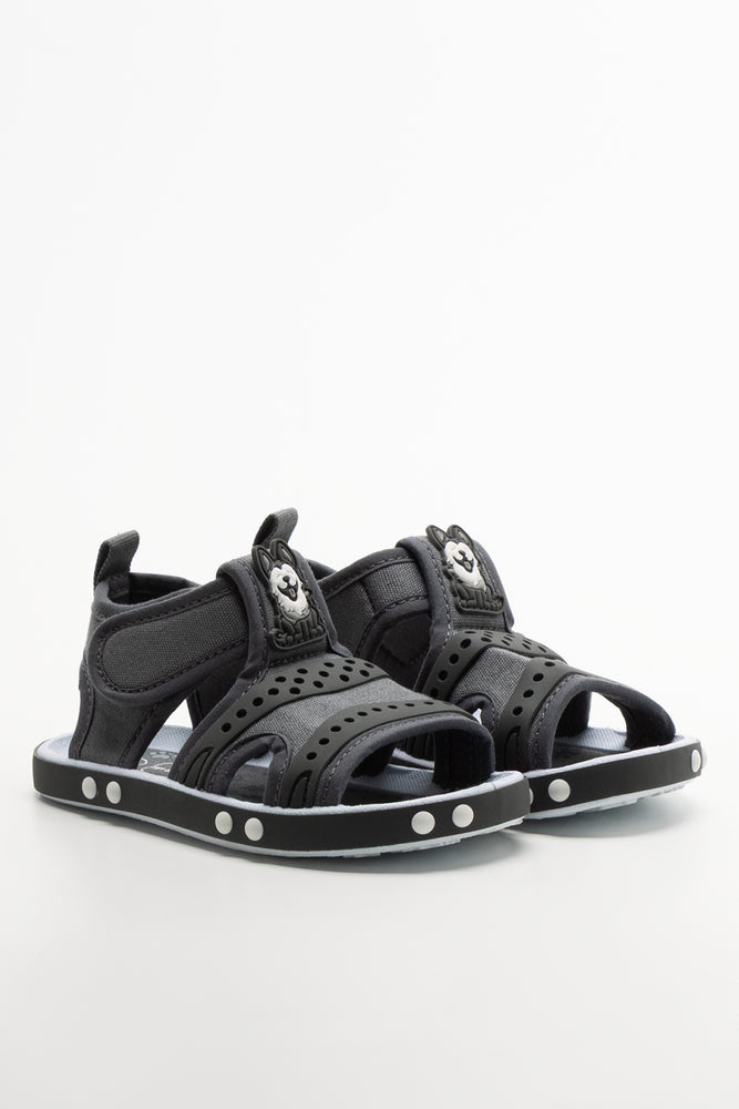 Dog Foxing Sandals Grey