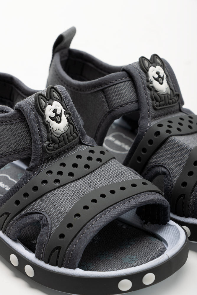 Dog Foxing Sandals Grey (2)