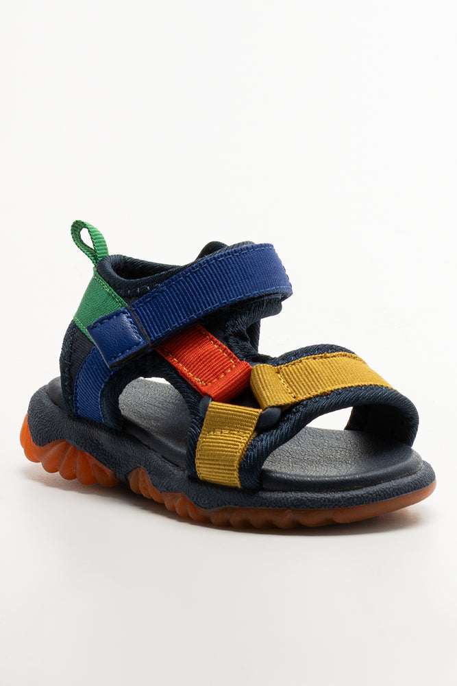 Double Strap Velcro Sandal Multi