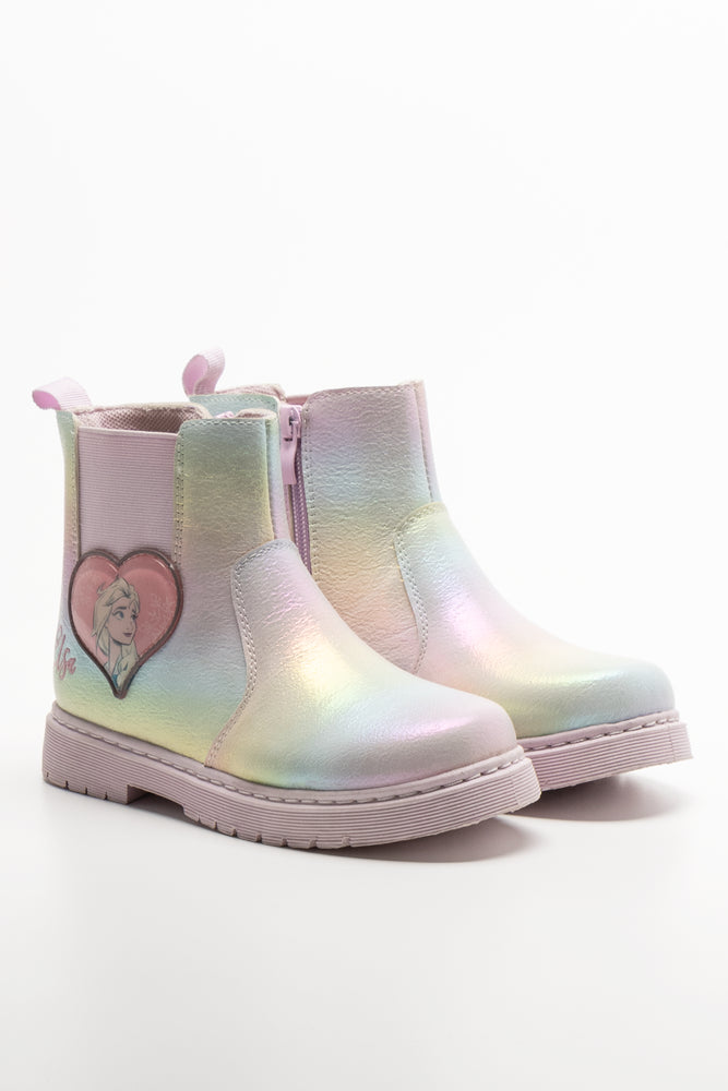 Frozen Chelsea Boots Pink