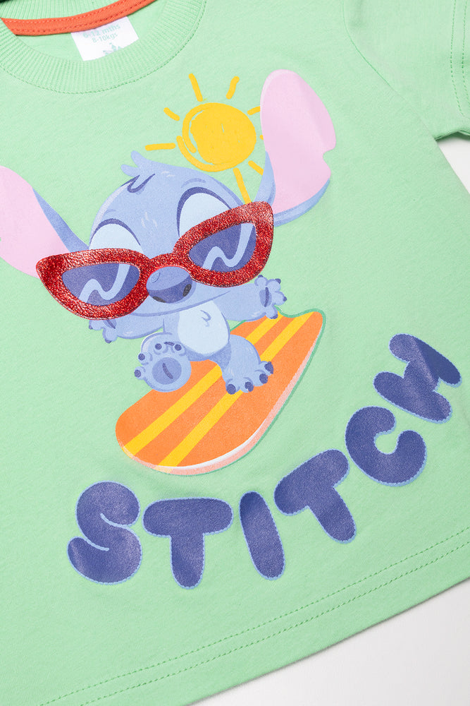 Lilo And Sitch Short Sleeve T-Shirt Green