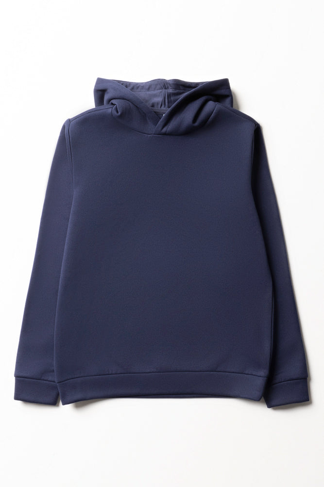 Knit Hooded Tracktop Navy