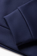 Knit Hooded Tracktop Navy (1)