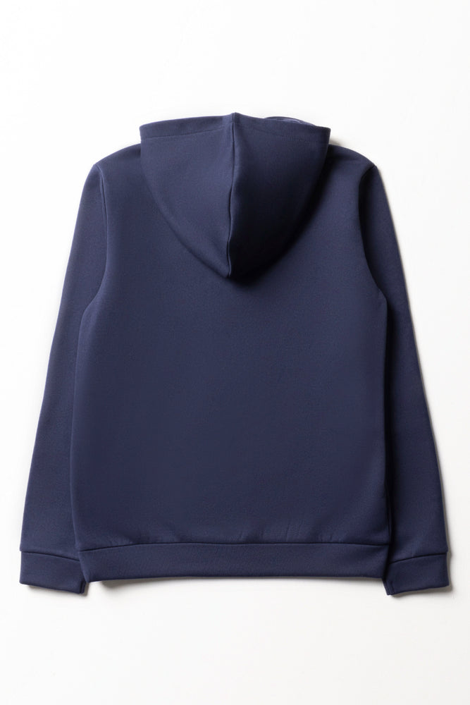 Knit Hooded Tracktop Navy (2)