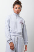 Quarter Zip Tracktop Grey