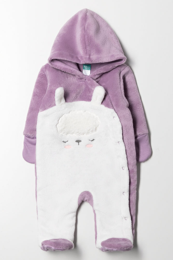 Sheep Babygrow Purple