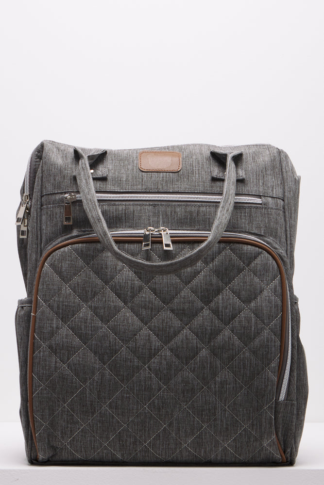 GREY UPPER HANDLE BACKPACK