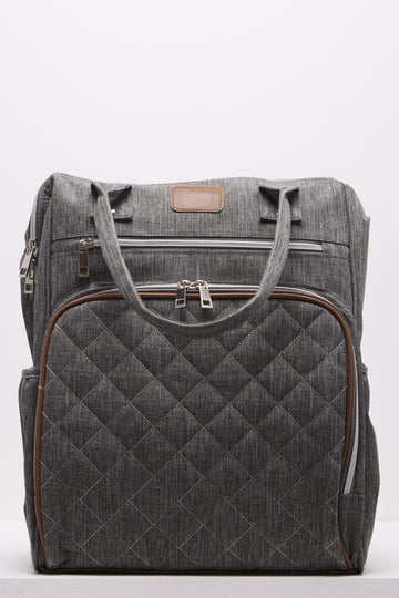 GREY UPPER HANDLE BACKPACK