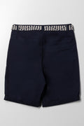Belted Chino Shorts Navy (2)