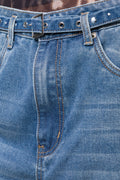 Wide Leg Denim Jeans Blue (4)