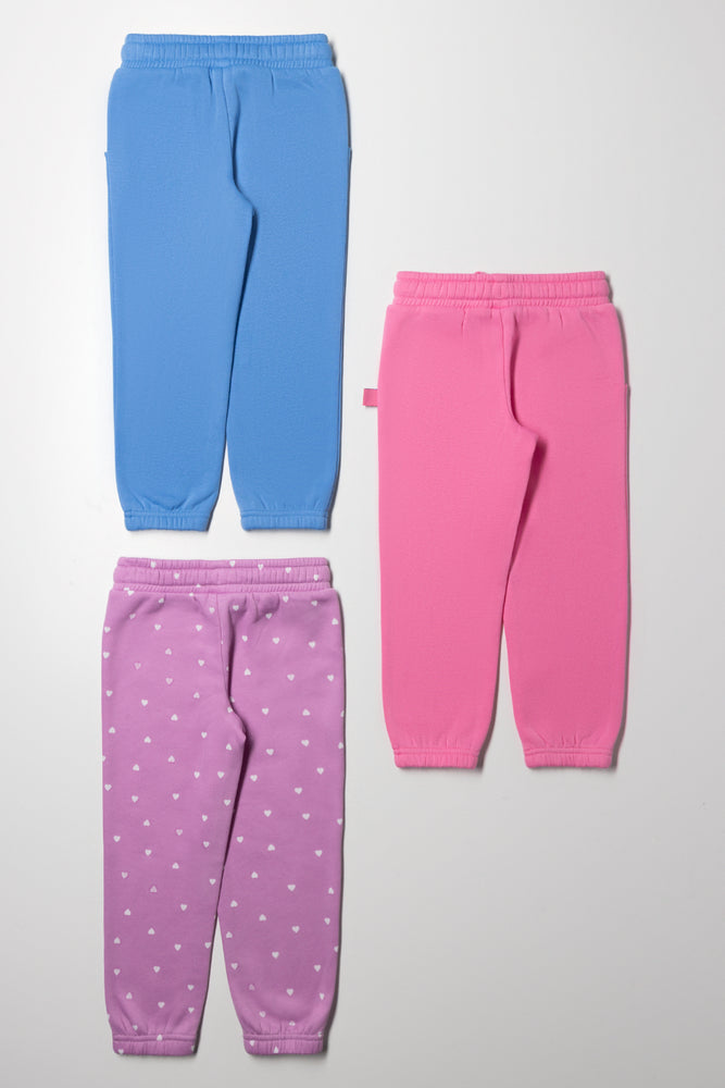 3 Pack Coolcat Trackpants Blue And Pink (2)