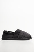 Quilted Slippers Dark Grey (1)