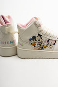 Mickey Mouse Club  High Top Sneakers Cream (3)