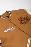 Melton Baseball Jacket Brown (1)