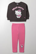 Hello Kitty Tracktop And Leggings Set Pink