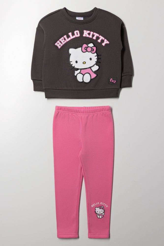 Hello Kitty Tracktop And Leggings Set Pink