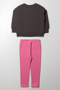 Hello Kitty Tracktop And Leggings Set Pink (3)
