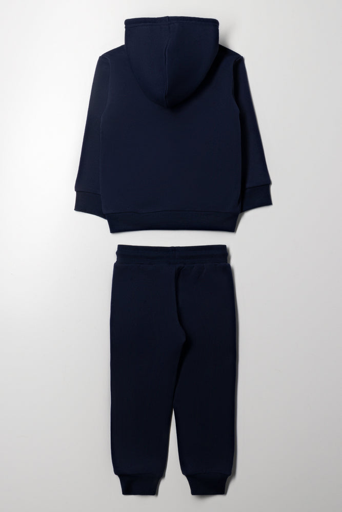 Zip Through Tracksuit Navy (2)