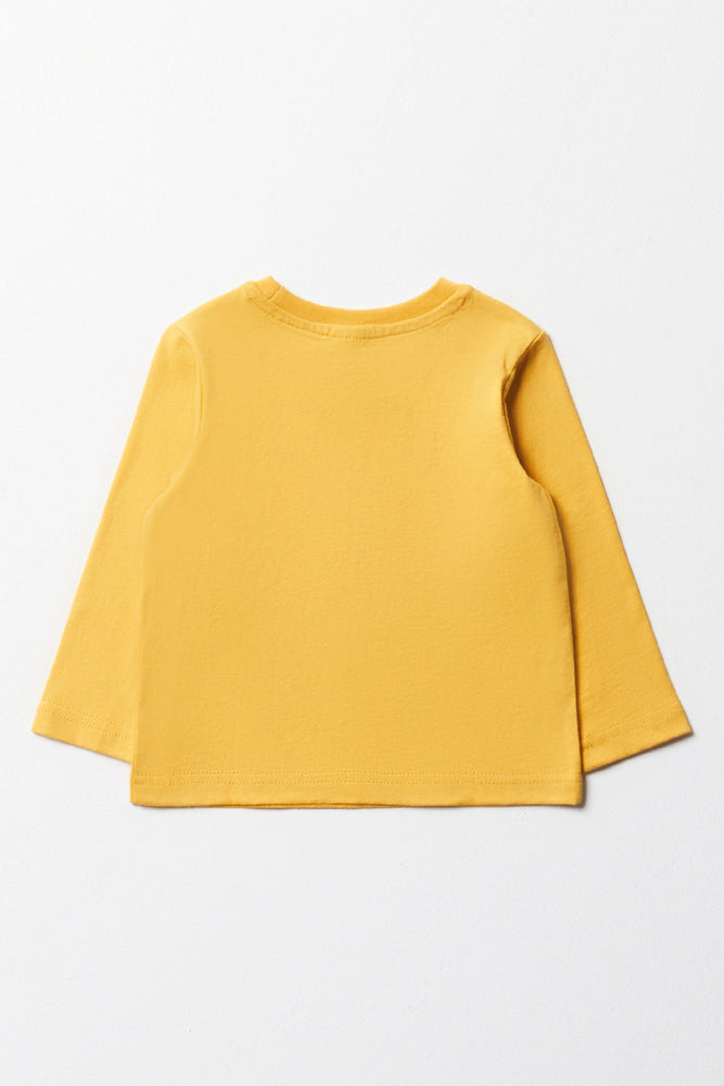LONG SLEEVE T-SHIRT OCHRE (2)