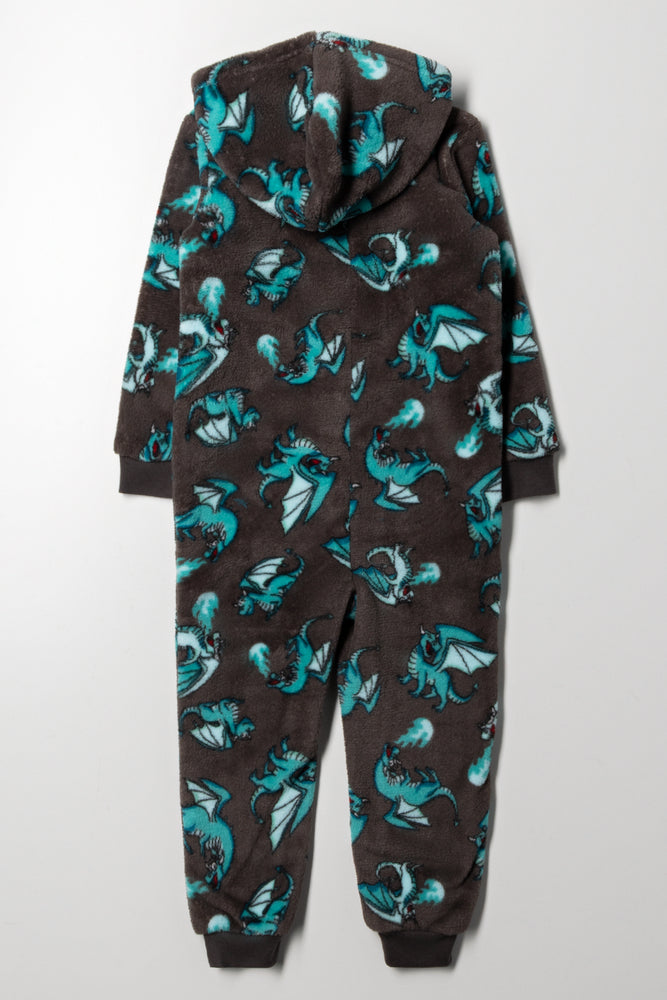 Dragon Onesie Charcoal (2)