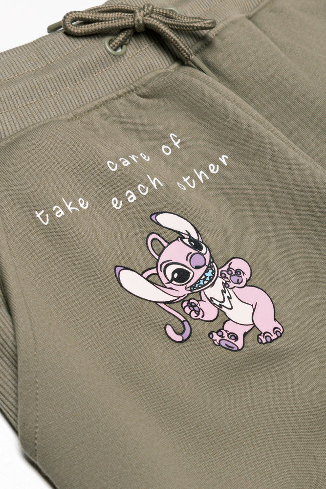 Lilo & Stitch Rib Trackpants Natural