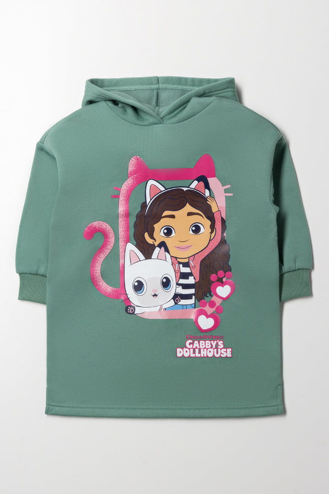 Gabby's Dollhouse Hooded Dress Green