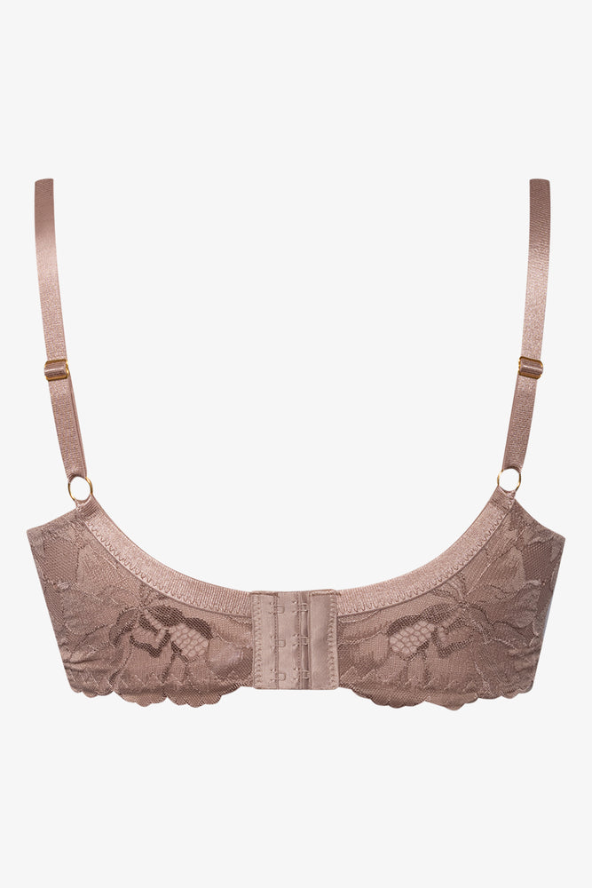 Plus Size 2 Pack Lace Balconette Bras Black And Natural (3)