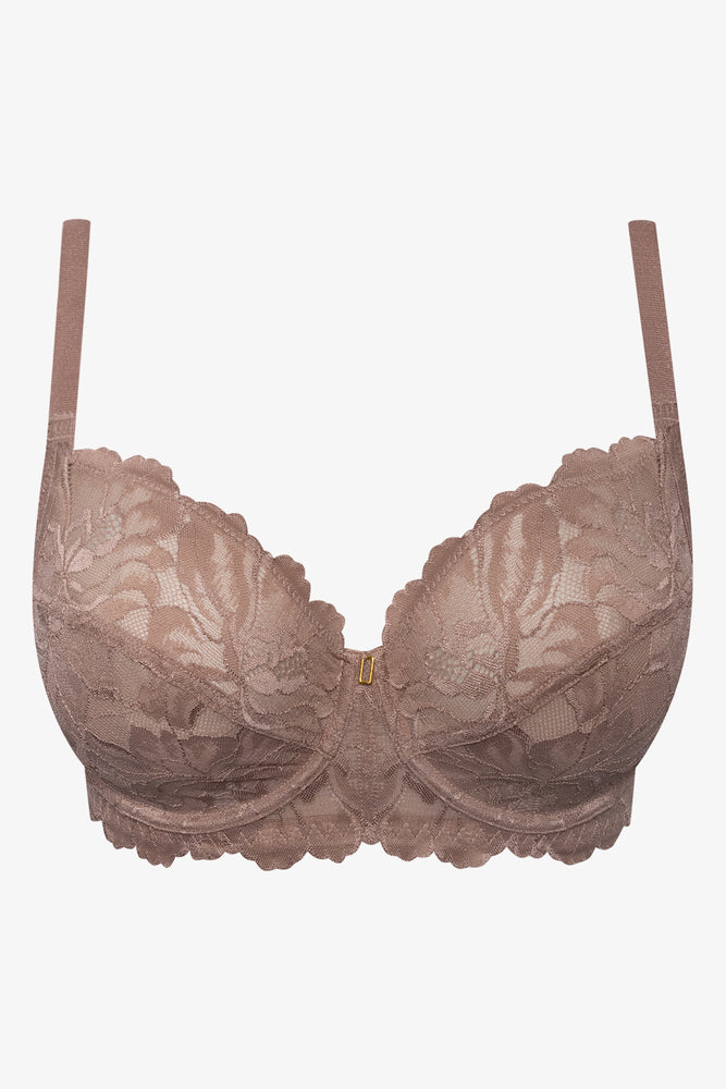 Plus Size 2 Pack Non Padded Underwire Lace Bra Black And Natural