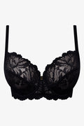 Plus Size 2 Pack Non Padded Underwire Lace Bra Black And Natural (2)