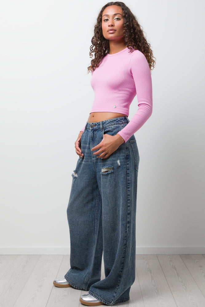 Seamless Long Sleeve Top Lilac