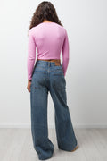 Seamless Long Sleeve Top Lilac (2)